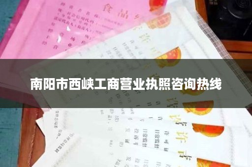 南阳市西峡工商营业执照咨询热线
