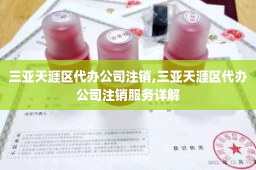 三亚天涯区代办公司注销,三亚天涯区代办公司注销服务详解