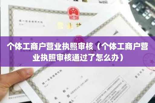 个体工商户营业执照审核（个体工商户营业执照审核通过了怎么办）
