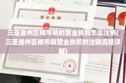 三亚崖州区被吊销的营业执照怎么注销(三亚崖州区被吊销营业执照的注销流程详解)