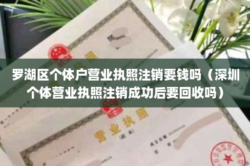 罗湖区个体户营业执照注销要钱吗（深圳个体营业执照注销成功后要回收吗）