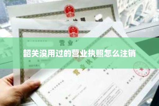韶关没用过的营业执照怎么注销