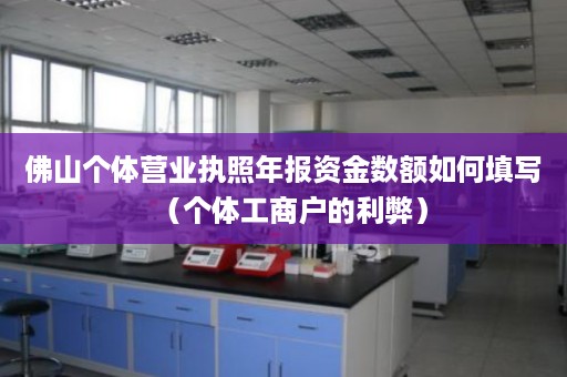 佛山个体营业执照年报资金数额如何填写（个体工商户的利弊）
