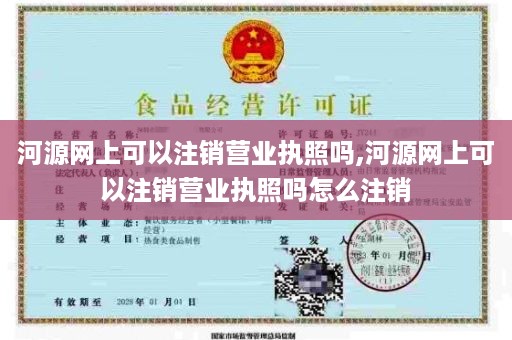 河源网上可以注销营业执照吗,河源网上可以注销营业执照吗怎么注销