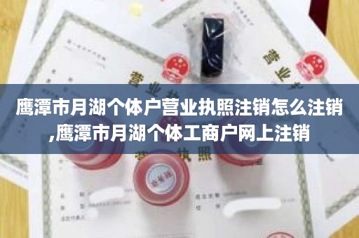 鹰潭市月湖个体户营业执照注销怎么注销,鹰潭市月湖个体工商户网上注销