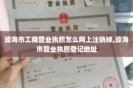 琼海市工商营业执照怎么网上注销掉,琼海市营业执照登记地址