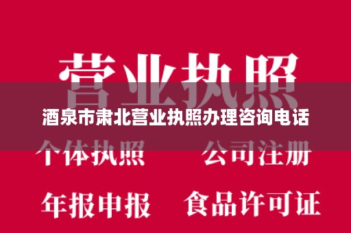 酒泉市肃北营业执照办理咨询电话