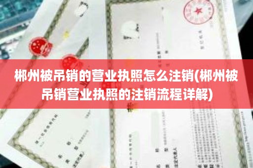 郴州被吊销的营业执照怎么注销(郴州被吊销营业执照的注销流程详解)