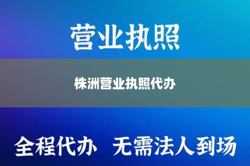 株洲营业执照代办