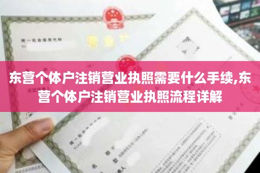 东营个体户注销营业执照需要什么手续,东营个体户注销营业执照流程详解