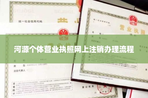 河源个体营业执照网上注销办理流程