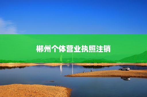 郴州个体营业执照注销