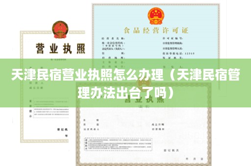 天津民宿营业执照怎么办理（天津民宿管理办法出台了吗）
