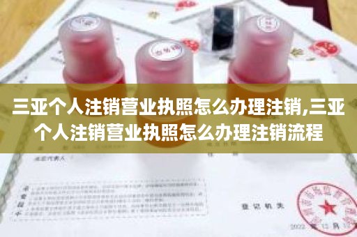三亚个人注销营业执照怎么办理注销,三亚个人注销营业执照怎么办理注销流程