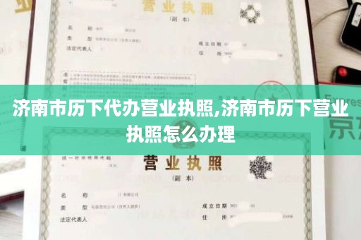 济南市历下代办营业执照,济南市历下营业执照怎么办理