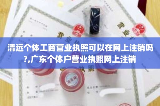 清远个体工商营业执照可以在网上注销吗?,广东个体户营业执照网上注销
