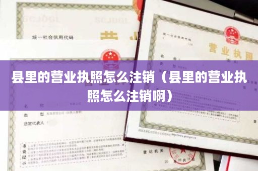 县里的营业执照怎么注销（县里的营业执照怎么注销啊）