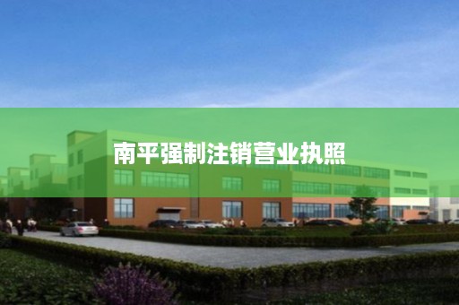 南平强制注销营业执照
