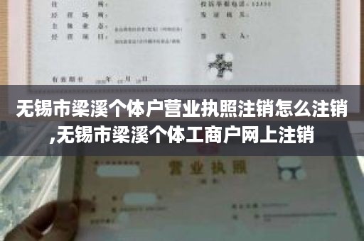 无锡市梁溪个体户营业执照注销怎么注销,无锡市梁溪个体工商户网上注销