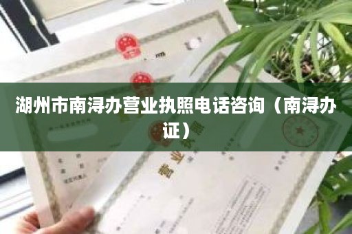 湖州市南浔办营业执照电话咨询（南浔办证）