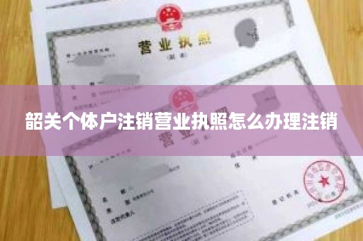 韶关个体户注销营业执照怎么办理注销