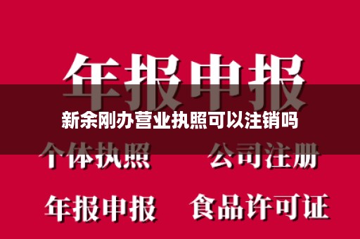 新余刚办营业执照可以注销吗