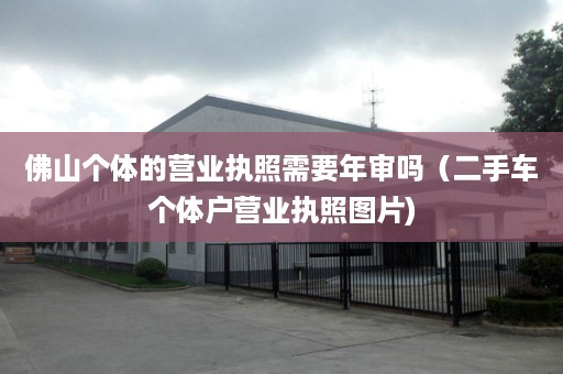 佛山个体的营业执照需要年审吗（二手车个体户营业执照图片)
