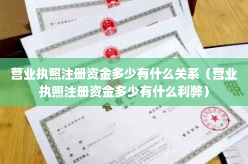 营业执照注册资金多少有什么关系（营业执照注册资金多少有什么利弊）
