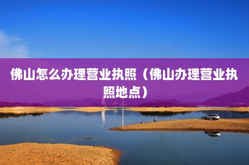 佛山怎么办理营业执照（佛山办理营业执照地点）