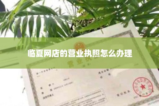 临夏网店的营业执照怎么办理