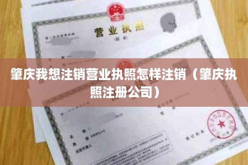肇庆我想注销营业执照怎样注销（肇庆执照注册公司）