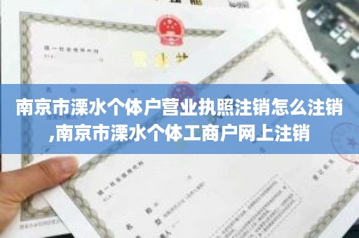 南京市溧水个体户营业执照注销怎么注销,南京市溧水个体工商户网上注销