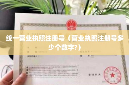 统一营业执照注册号（营业执照注册号多少个数字?）
