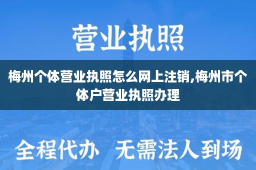 梅州个体营业执照怎么网上注销,梅州市个体户营业执照办理