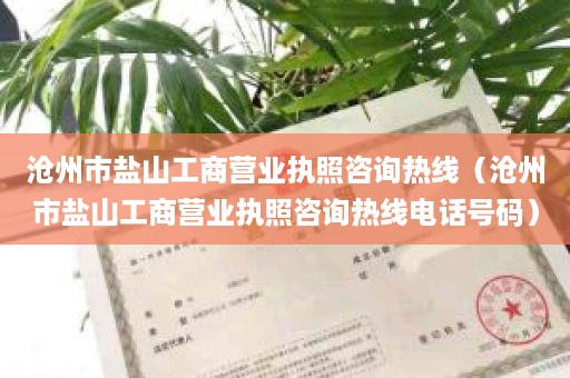 沧州市盐山工商营业执照咨询热线（沧州市盐山工商营业执照咨询热线电话号码）