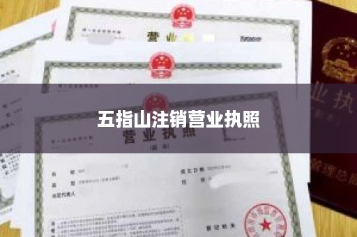 五指山注销营业执照
