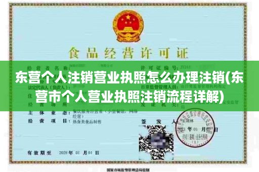 东营个人注销营业执照怎么办理注销(东营市个人营业执照注销流程详解)