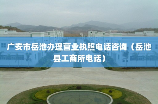广安市岳池办理营业执照电话咨询（岳池县工商所电话）
