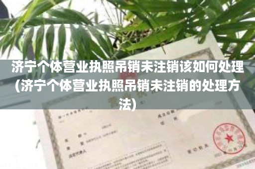 济宁个体营业执照吊销未注销该如何处理(济宁个体营业执照吊销未注销的处理方法)