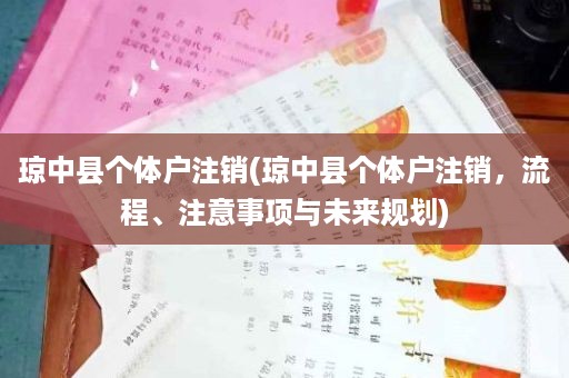 琼中县个体户注销(琼中县个体户注销，流程、注意事项与未来规划)
