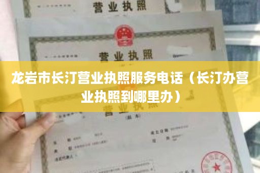 龙岩市长汀营业执照服务电话（长汀办营业执照到哪里办）