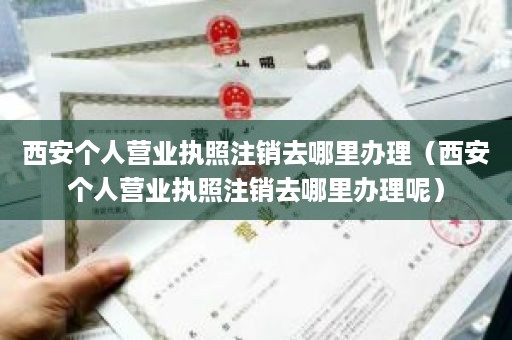 西安个人营业执照注销去哪里办理（西安个人营业执照注销去哪里办理呢）
