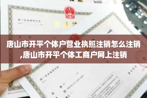 唐山市开平个体户营业执照注销怎么注销,唐山市开平个体工商户网上注销