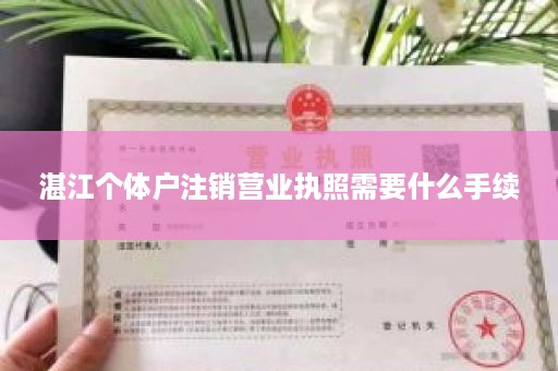 湛江个体户注销营业执照需要什么手续