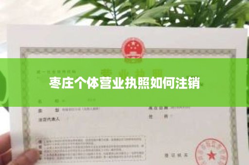 枣庄个体营业执照如何注销