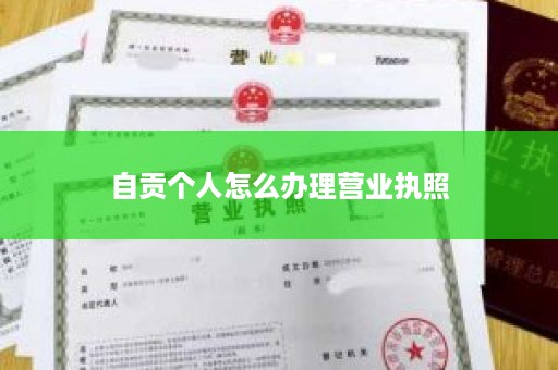 自贡个人怎么办理营业执照