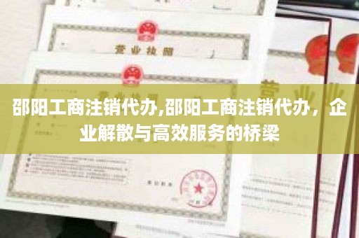 邵阳工商注销代办,邵阳工商注销代办，企业解散与高效服务的桥梁