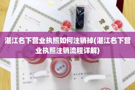 湛江名下营业执照如何注销掉(湛江名下营业执照注销流程详解)