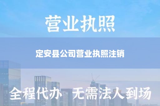 定安县公司营业执照注销