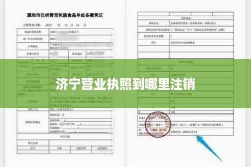 济宁营业执照到哪里注销